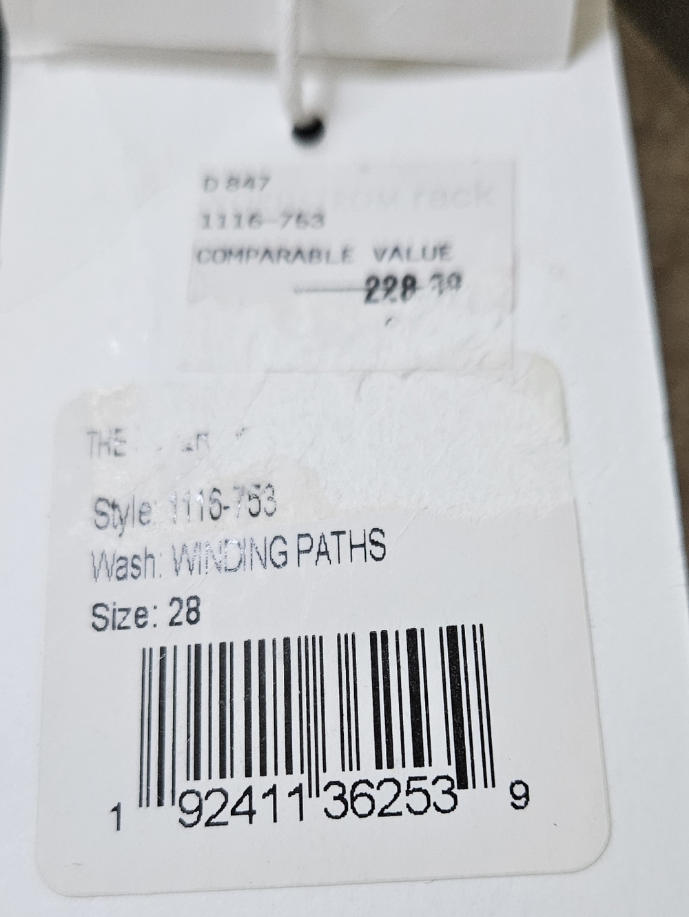 MOTHER Winding Paths Skinny Jeans Black White Tie Dye High Rise 28 NWT. - Picture 7 of 7